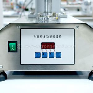 Machine de scellage de boîtes semi-automatique de bureau à double moteur pour boîtes à languette de 85 mm, fruits de mer, aliments pour chats, aliments pour chiens, et capsuleuse à vis commerciale - Product Image 6