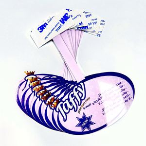 Présentoir de rayonnage en PVC étanche personnalisé, type Wobbler, pour supermarché, promotion en magasin, bande de communication, étiquettes de prix, affichage suspendu - Product Image 4