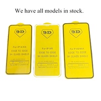 Protection d'écran en verre trempé 9H 2.5D pour iPhone 17/16/15/14/13/12/11/X/8/7/6, lot de 3 couvertures intégrales avec technologie d'impression soyeuse 9D