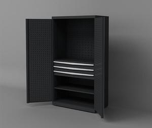 <span class=keywords><strong>2025</strong></span> đen kim loại công cụ nhà để xe tủ với nhiệm vụ nặng nề sơn tĩnh điện kết thúc Mô-đun giải pháp lưu trữ cho nhà để xe nhà máy - Product Image 4