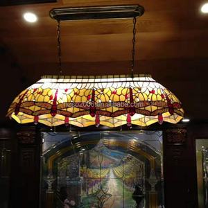 Lampe de table de billard Tiffany Dragonfly à hauteur réglable de 32 pouces, pour la maison et le bar, salle à manger, 6 lumières suspendues - Product Image 4