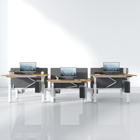 Mobilier de bureau moderne Bureau électrique réglable en bois à double moteur Bureau électrique à hauteur réglable Bureau assis et debout