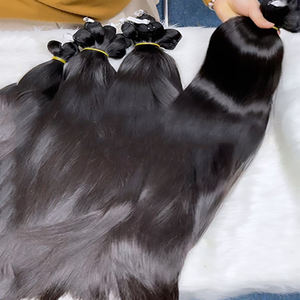 Venta al por mayor de mechones de cabello humano virgen sin procesar con cutícula alineada proveedor de extensiones de cabello vietnamita - Product Image 3