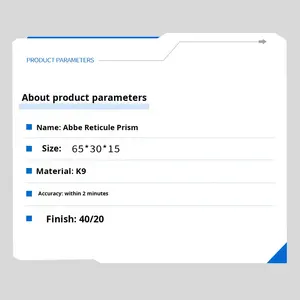 정밀 빔 이미징 및 오프셋에 맞춤식 1 년 보증 기능을 갖춘 고정밀 광학 유리 프리즘 코어 - Product Image 2