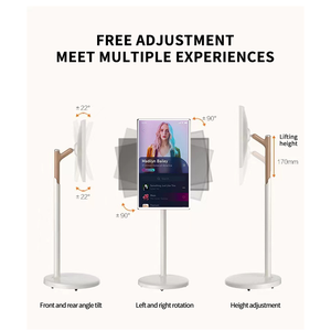 Afficheur numérique intelligent portable de 27/32 pouces avec écran tactile, résolution 4K, utilisation en ascenseur, affichage mobile sans fil pour intérieur - Product Image 4