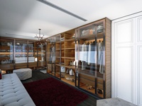 Chambre à vêtements Panneau de particules MDF Meubles de chambre à coucher Design moderne en bois Armoire placard armoire de rangement pour vêtements coiffeuse
