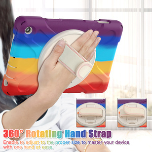 Cinturón de hombro Soporte plegable giratorio Funda de tableta de parachoques de silicona suave para <span class=keywords><strong>Amazon</strong></span> <span class=keywords><strong>Kindle</strong></span> Fire 7 2022 Recién llegado Modelo Contraportada - Product Image 5