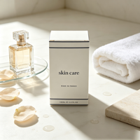 Boîte d'emballage en papier de luxe personnalisée pour les pots et les flacons de sérum pour le soin du visage