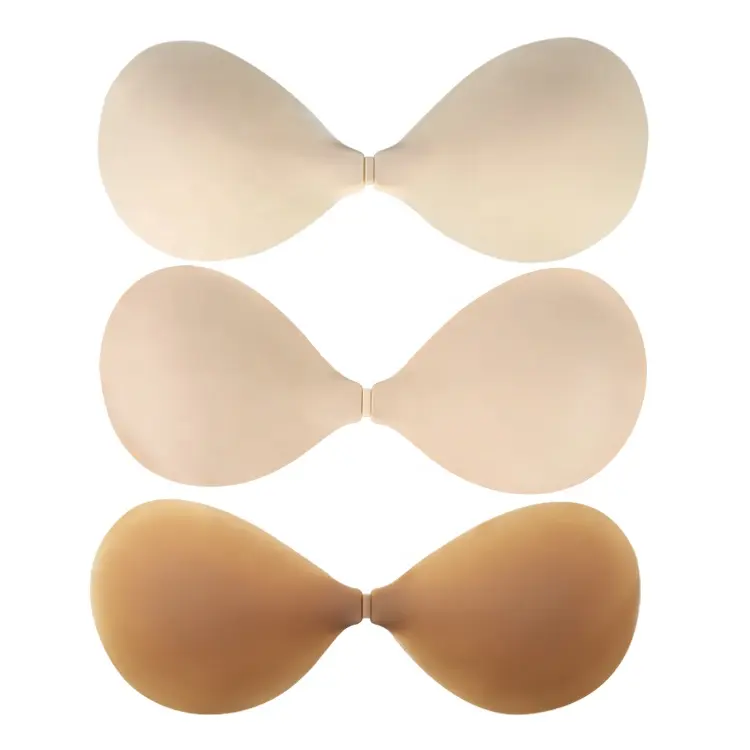 Prezzo di fabbrica reggiseno senza traccia adesivo ultrasottile reggiseno Push-up invisibile in Silicone riutilizzabile per abito senza schienale