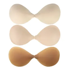 Sujetadores de Silicona Adhesivos Ultrafinos Sin Costuras <span class=keywords><strong>para</strong></span> Adultos, Invisibles con Efecto Push Up, Reutilizables y Transpirables, Accesorios de Lencería - Product Image 1