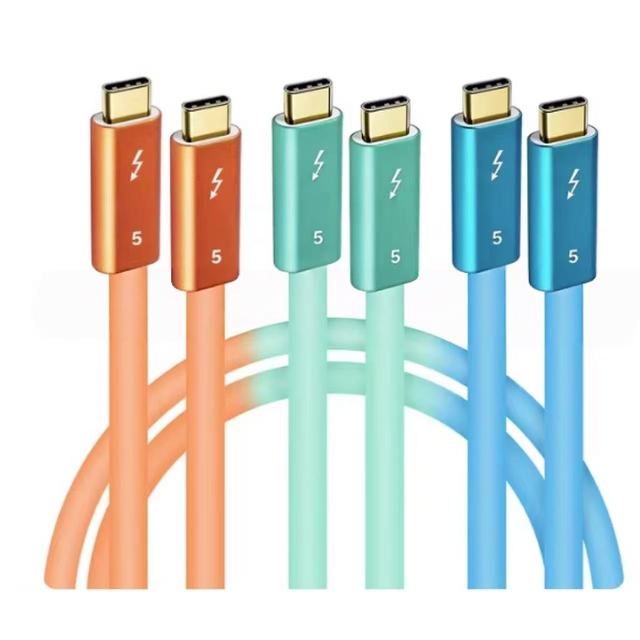 SYONG USB C to USB C Thunderbolt 5 Cable for Laptop Docking 8K Monitor 240W Fast Charge 80Gbps Cable