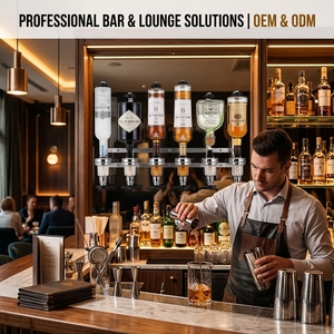 Distributeur mural de boissons alcoolisées 6 bouteilles – Station de service pour bar, support de distribution de vin et spiritueux - Product Image 6