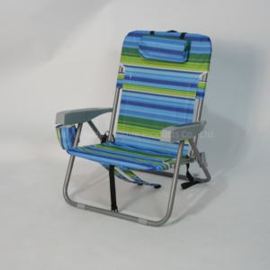 คุณภาพสูงผ้าน้ำหนักเบาเฟอร์นิเจอร์กลางแจ้งออกแบบโลโก้ที่ทันสมัยที่นั่งต่ำเก้าอี้ชายหาดกระเป๋าเป้สะพายหลังเฉพาะความต้องการ - Product Image 5