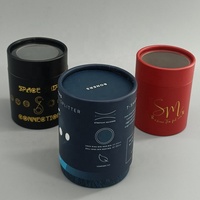 Boîte à bougies ronde en kraft faite à la main / Emballage cylindrique en carton pour balles de golf - Personnalisable OEM pour cadeaux et artisanat