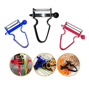 Vente en gros de pelures-légumes et pelures-fruits ergonomiques en acier inoxydable, 3 pièces, pour la cuisine et le camping - Product Image 4