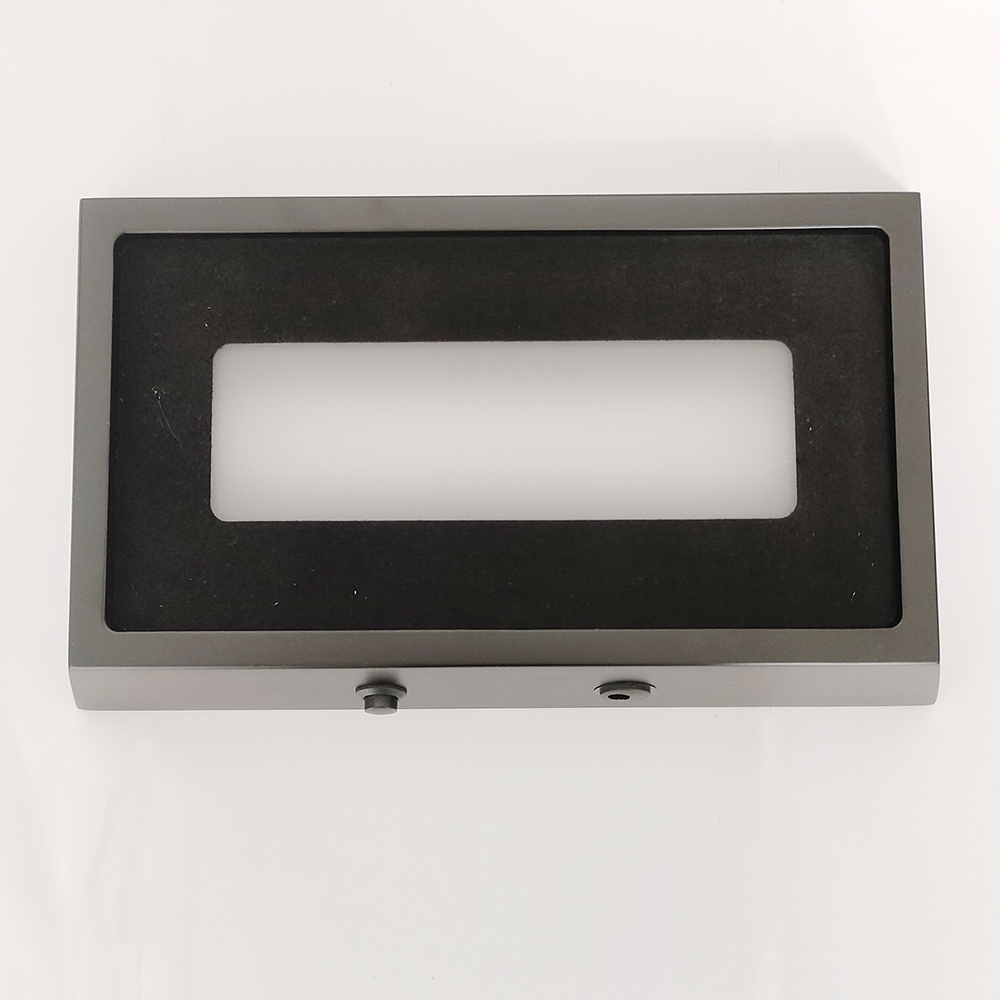 Ultra-Bright LED Troffer Light Decorative Matt Black Wood 3D Crystal Display Light Base for Home Use