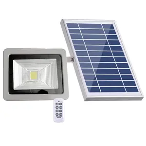 Lampes solaires à puces intégrées 20W 2400lm, vente populaire européenne, étanches pour l'extérieur, projecteurs solaires à Led pour pelouse