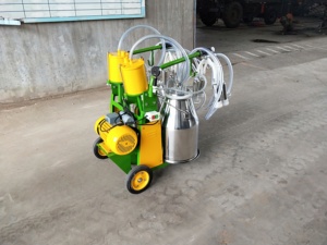<strong>Farm</strong> Equipment Stainless Single Bucket Cow <strong>Milking</strong> <strong>Machine</strong> with 25L Stainless Milk Bucket - Product Image 4