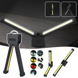 Fitness Selfie <b>Light</b> Multifunctional 90. Rotate 5 Modes Camping Lightingflashlight Auto Repair Work Lightfolding COB <b>Light</b> - Product Image 2