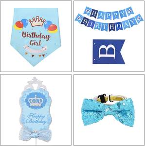 Limão, animal de estimação, aniversário, slobber, cão, gato, cachorro, gravata borboleta, chapéu de coroa, aniversário, bandeira, adereço, decorações para festas - Product Image 6