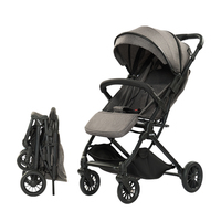 Poussette compacte Poussette de voyage compacte avec pliage automatique Poussette pour bébé, poussette convertible pour tout-petit pour 0-36 mois