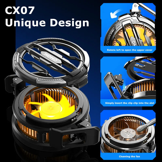 Magnetic Back Clip 2 in 1 Mobile Phone Semiconductor Cooling Fan Radiator Game Cooler
