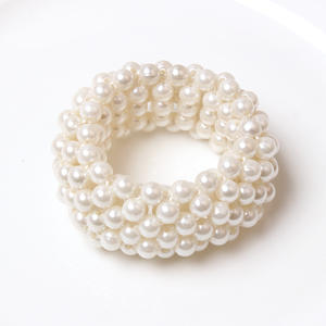 Anneaux <span class=keywords><strong>de</strong></span> <span class=keywords><strong>serviette</strong></span> en alliage tissé avec perles, style occidental, <span class=keywords><strong>pour</strong></span> mariage, anneau <span class=keywords><strong>de</strong></span> <span class=keywords><strong>serviette</strong></span> perlé, anneau <span class=keywords><strong>de</strong></span> <span class=keywords><strong>serviette</strong></span> élastique, utilisation au restaurant, vente en gros - Product Image 5