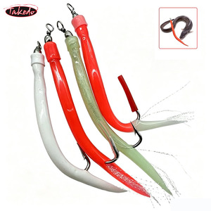 TAKEDO 5PCS/BAG Anzuelos de Pesca para Anguila con Mango Largo, Anzuelos para Pescar Bacalao, Anzuelos de Pesca de Arrastre 6/0 8/0 10/0, Anzuelos Tubulares para Anguila - Product Image 6