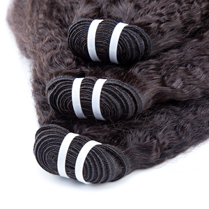 XBL cheveux sans tracas cuticule aligné complet et épais faisceaux cheveux humains crépus droite 10-30 "Extension livraison directe paquet bouclé - Product Image 1