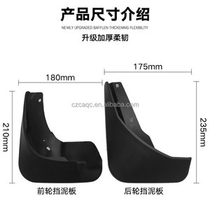 Ensemble complet d'accessoires automobiles Nouveau garde-boue noir Garde-boue de voiture Garde-boue anti-éclaboussures pour Skoda <span class=keywords><strong>Fabia</strong></span> 3 NJ <span class=keywords><strong>NJ3</strong></span> 2015-2018 - Product Image 3