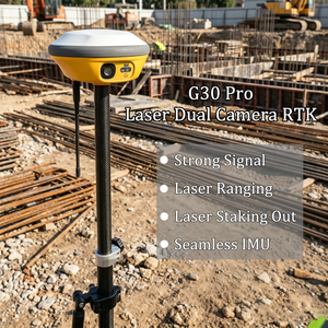 เครื่องรับสัญญาณเลเซอร์ G30 Pro RTK GPS พร้อมกล้องสองตัว GNSS RTK พร้อมซอฟต์แวร์ SurvStar ที่อัปเกรดได้สำหรับการสำรวจที่ดิน - Product Image 6