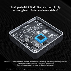 ITGZ 10Gbps حاوية <span class=keywords><strong>M</strong></span>.<span class=keywords><strong>2</strong></span> SSD بخليج واحد مربع خارجي ساتا NGFF/nme <span class=keywords><strong>M</strong></span>.<span class=keywords><strong>2</strong></span> محطة Docking vbox - Product Image 5