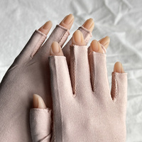 Gants UV TSZS pour lampe à ongles en gel gants de Protection professionnels UPF50 + pour manucure soins de la peau gant sans doigts
