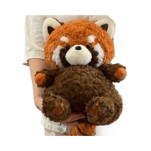 Lindo <span class=keywords><strong>Mapache</strong></span> Marrón de Peluche, Juguete de Peluche de Algodón PP Súper Suave, Alivio del Estrés, Lavable, Compañero de Cama, Regalo de Cumpleaños Perfecto - Product Image 5