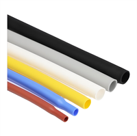 Tube thermorétractable en silicone, résistant aux hautes températures, épaissi, souple, coloré, isolant, en caoutchouc, 1kV, rapport 2:1