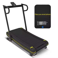 Tapis roulant manuel pliable compact 2025, le plus récent, avec écran numérique pour la remise en forme à domicile et des séances d'entraînement gain de place