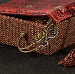 Messing-Armband im Retro-Stil mit Dominantem Drachen- und Phönix-Motiv, Farbiger Diamant-Zirkon-Schmuck - Product Image 2