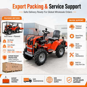 จัดส่งฟรี รถไถนาขับเคลื่อน 4 ล้อ 4x4 กำลัง 18 แรงม้า สำหรับงานเกษตรและสวน พร้อมที่ตัก ประสิทธิภาพสูงและใช้งานได้หลากหลาย - Product Image 6