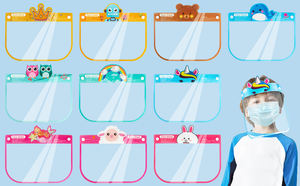 Lot de 10 écrans faciaux de sécurité pour enfants, <span class=keywords><strong>masque</strong></span> facial Transparent Anti-buée <span class=keywords><strong>avec</strong></span> <span class=keywords><strong>visière</strong></span> <span class=keywords><strong>transparente</strong></span>, Protection du visage et des yeux - Product Image 2