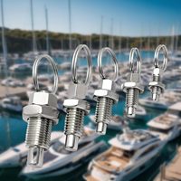 Goupille de positionnement rétractable à ressort en acier inoxydable avec anneau de traction M6-M10 pour alignement de machines et de moules