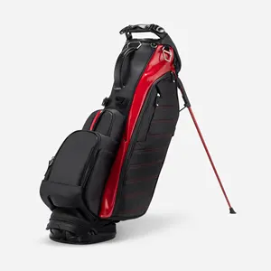 Wholesale GOLF Custom Logo High Quality Lightweight Golf Carry Bag Stand 5 Ways PU Golf Bag