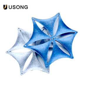 3D mô hình thiết kế sợi Polyester cảm thấy cách âm Màn hình Bảng điều khiển âm thanh văn phòng mới hấp thụ âm thanh phân vùng baffle màn hình - Product Image 2