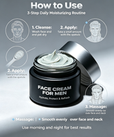 Crème anti-âge pour le visage pour hommes, hydratation intense avec des ingrédients réparateurs doux, équilibre du sébum et réduction des taches brunes