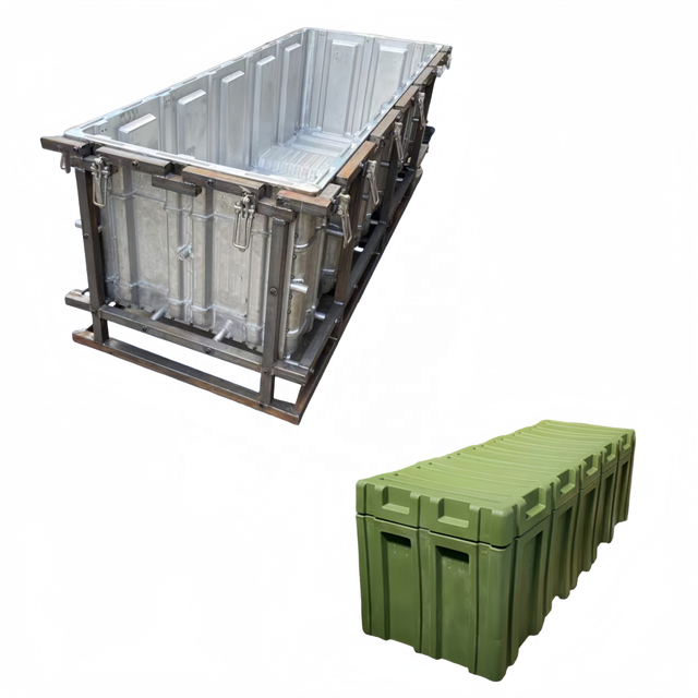 Custom Rotomold Case Plastic Toolbox, Large PE Transportation Boxes Rotomolding Mold Durable   Storage Box Roto Mold