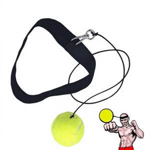 RC Fitness Wear – Nouvelle balle de réflexe en cuir personnalisée pour entraînement de vitesse et de réaction MMA, à porter sur la tête pour la boxe et l'agilité - Product Image 1