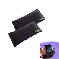 Oreiller pour les yeux en lavande lesté en gros, masque pour les yeux violet réutilisable pour le sommeil et la méditation, oreiller de yoga d'aromathérapie avec graines de lin