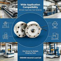 Sensor de Celda de Carga de Acero Aleado GSS406 para Básculas de Tanques, Silos, Tanques de Almacenamiento y Sistemas de Dosificación por Tolva