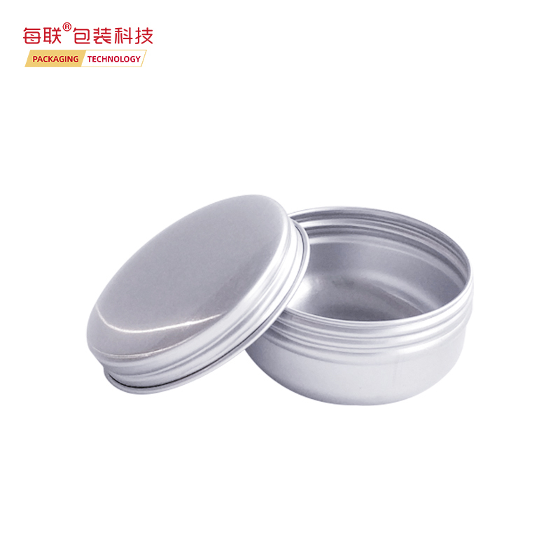 20ml 30ml 50ml 55ml rond en métal peut logo personnalisé impression pot en aluminium pour thé bonbons cire