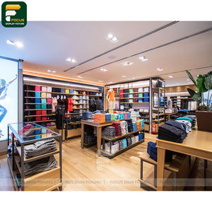 Présentoir de Boutique de Mode Minimaliste, Armoire Verticale pour Vêtements, Meuble de Présentation Commercial à Cadre Fin - Product Image 2