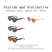 Gafas de Sol Ovaladas Estilo Coreano, Vintage, Clásicas, de Acetato, UV400, Nueva Llegada, Gafas Modernas con Logotipo Personalizado, Protección Anti-Luz Azul